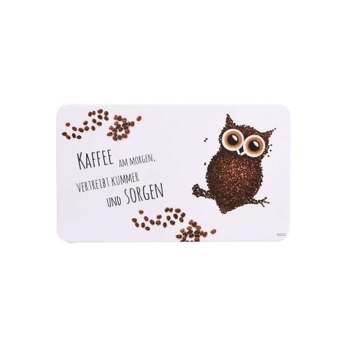 Kesper dekorativni podmetač za doručak Coffee owl melamin KSP32369 23.5x14cm slika 1