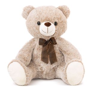 Amek Plišana igračka Medo sa mašnom 43cm, Beige