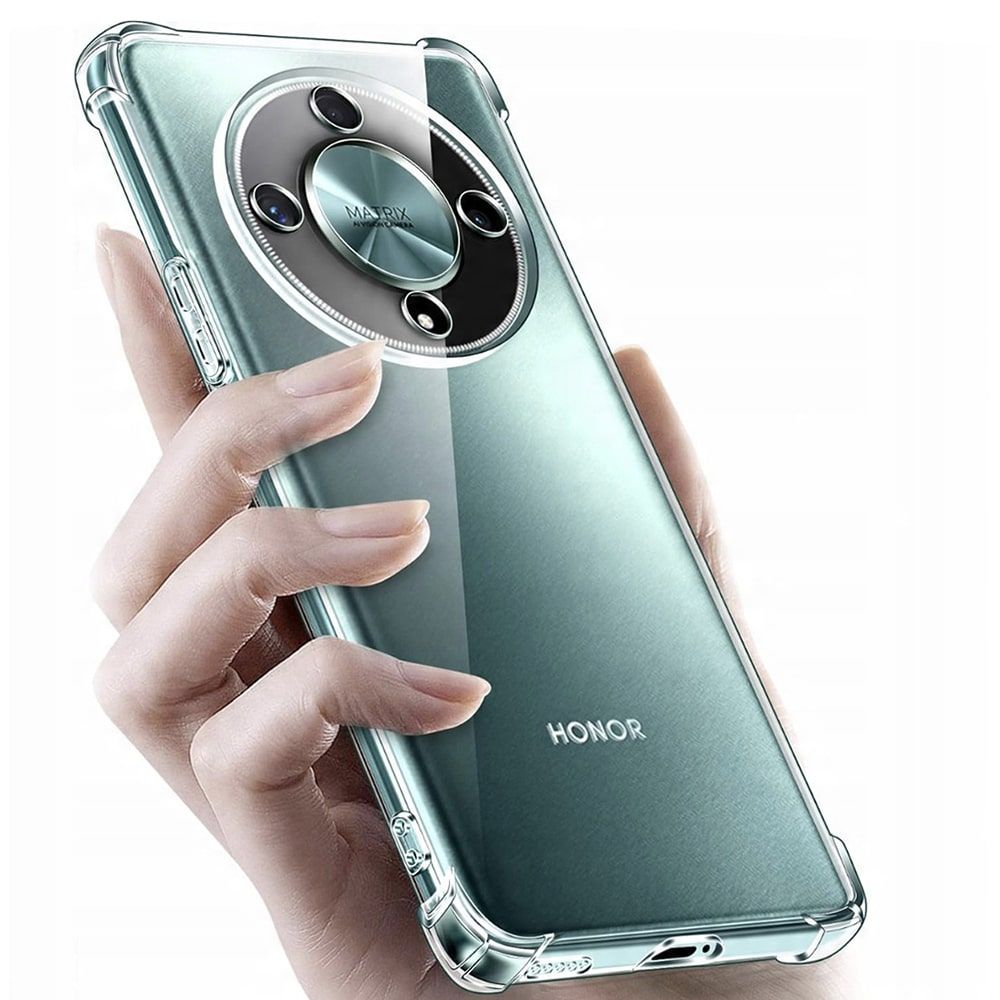 Techsuit Shockproof Clear Silicone prozirna maskica otporna na udarce za Honor Magic8 Lite slika 4