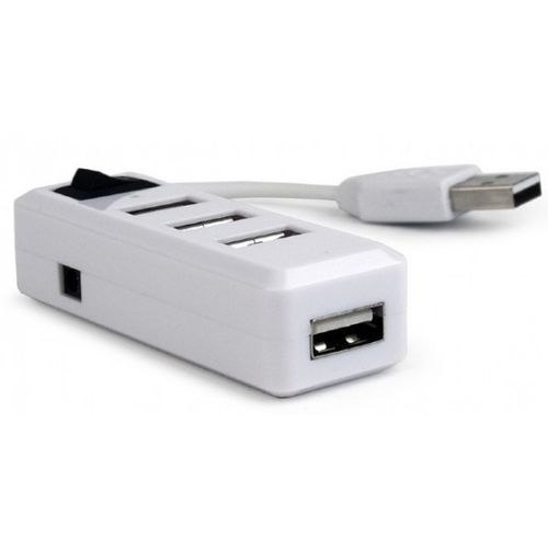 UHB-U2P4-21 Gembird USB2.0 4-port HUB, sa prekidacem, white slika 1