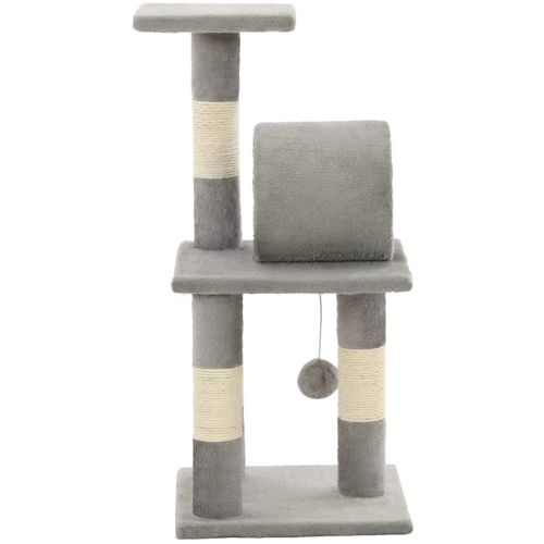 Penjalica za mačke sa stupovima za grebanje od sisala 65 cm siva slika 11