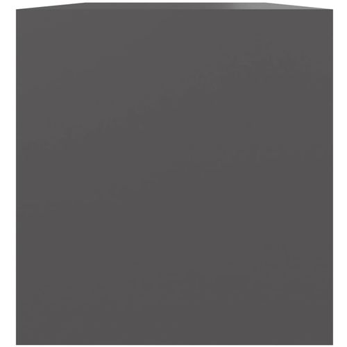 Kutija za pohranu vinilnih ploča siva 71 x 34 x 36 cm drvena slika 23