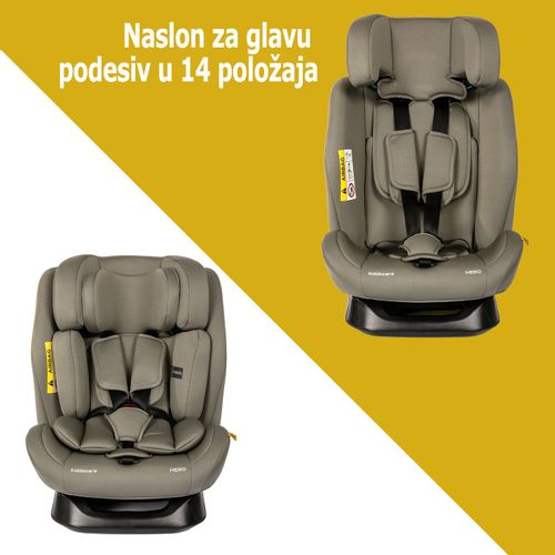 Kiddocare Hero Autosedište Black 40-150cm slika 2