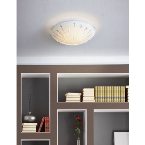 Eglo Margitta 1 plafonjera/1, led, 11w, 950lm, prom 315, bijela/kristal   slika 2