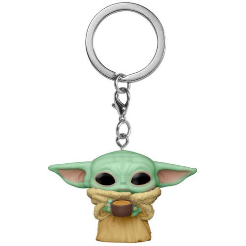 Pocket POP keychain Star Wars The Mandalorian Yoda The Child with Cup slika 1