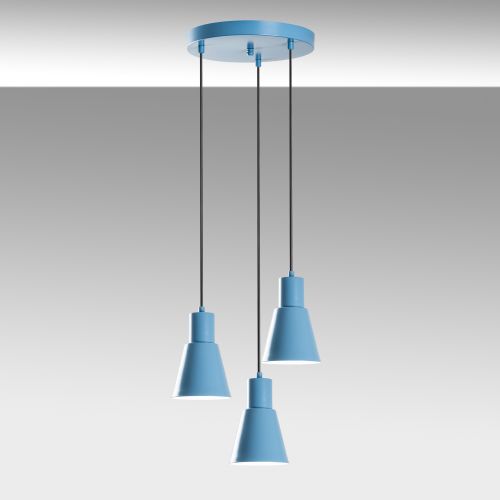 Konikkem - 6357 - 3 - Light Blue Light Blue Chandelier slika 5