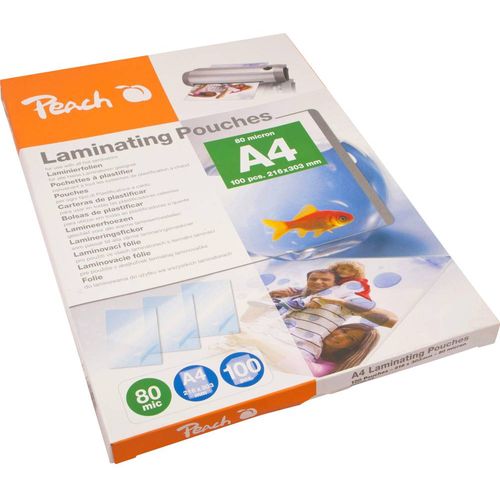 Peach folija za laminiranje DIN A4 80 micron sjajna  100 St. slika 1