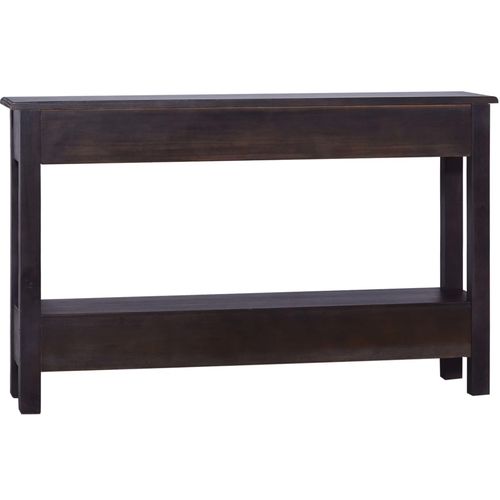 Konzolni stol boja crne kave 120x30x75 cm od drva mahagonija slika 12