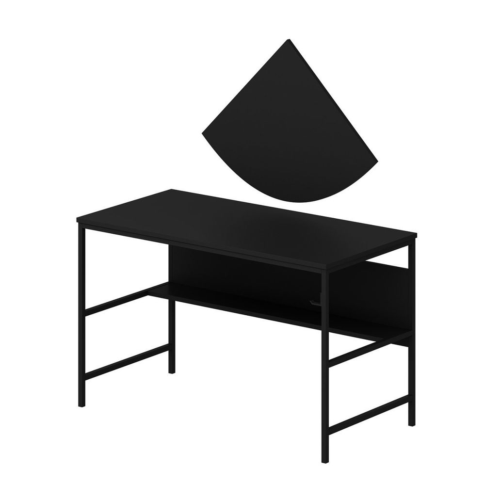 Greta Matte 7041 - Crni Radni Sto slika 5