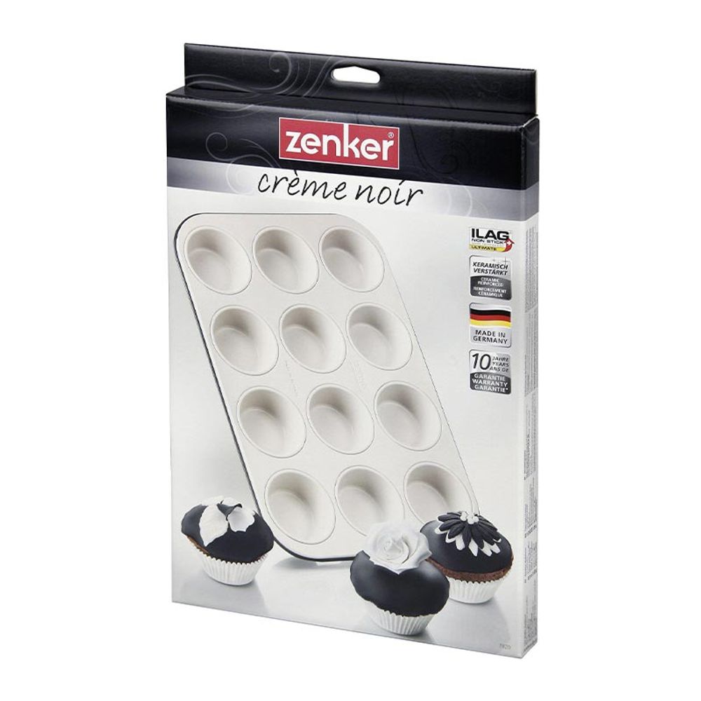 Zenker kalup za 12 muffina CREME NOIR 38.5 x 26.5 x 3 cm slika 2