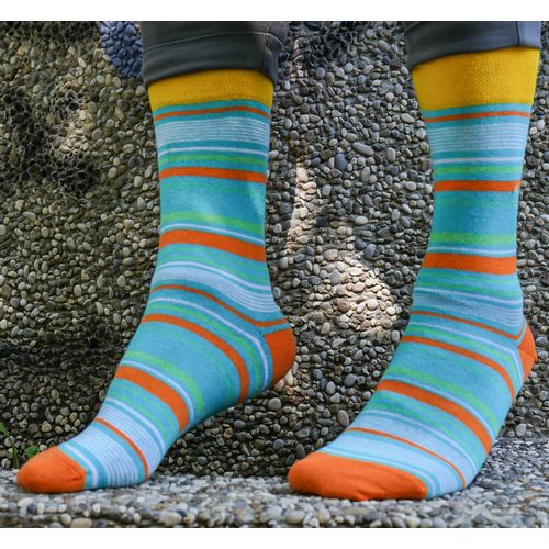 Chili čarape - Pruge narančasto & žuto slika 1