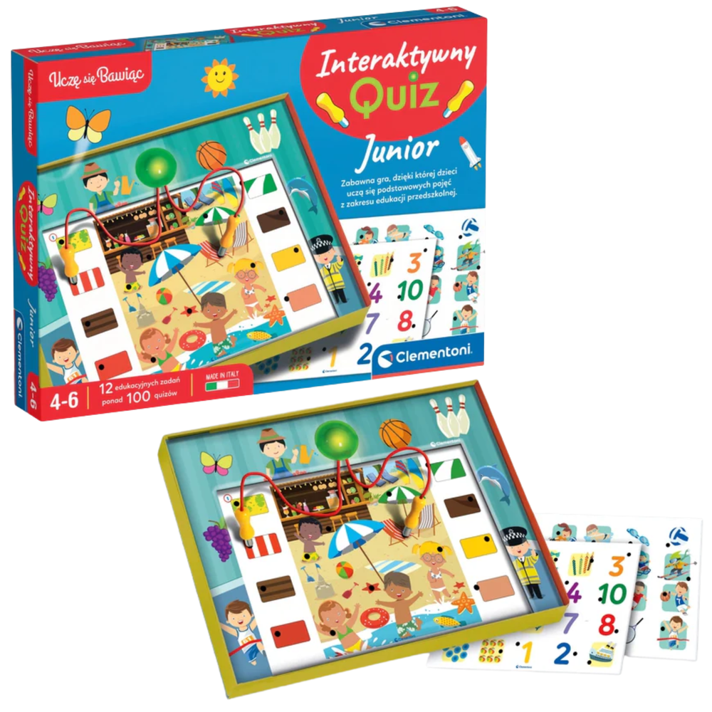 Edukativna igra Interaktivni kviz Poljski jezik za juniore Clementoni 50941 slika 1
