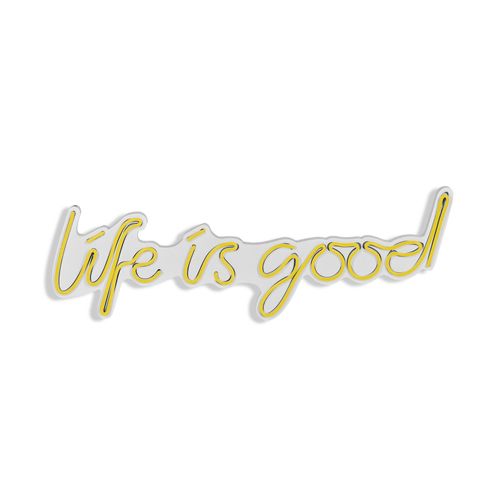 Wallity Ukrasna plastična LED rasvjeta, Life Is Good - Yellow slika 6