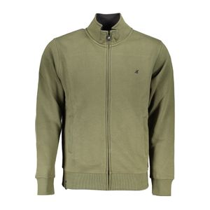 US GRAND POLO MEN'S GREEN ZIP SWEATSHIRT