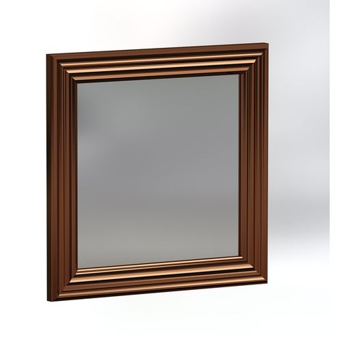 Woody Fashion Set ogledala (4 komada), bronca, Loza - Bronze slika 5
