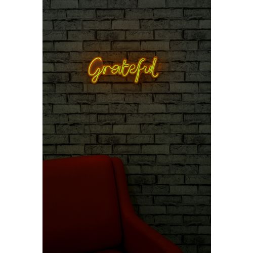 Wallity Ukrasna plastična LED rasvjeta, Grateful - Yellow slika 12