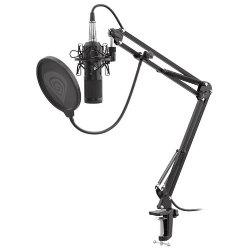 Natec NGM-1695 GENESIS RADIUM 300 XLR, Studio Condenser Microphone w/Arm, 3.5mm/XLR Connectors, Black slika 2