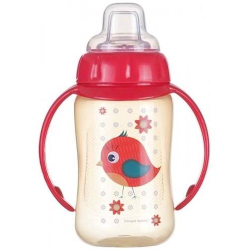 Canpol Bebi flašica sa kljunom i ručkama 320 ml "Happy Animals" slika 1