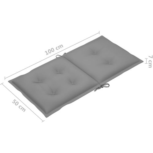 Jastuci za vrtne stolice 6 kom sivi 100 x 50 x 7 cm slika 20