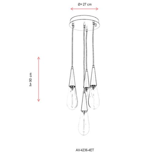 Luster Antiquation AV-4236-4ET slika 3