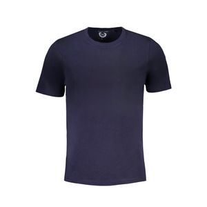 GIAN MARCO VENTURI MEN'S SHORT SLEEVED T-SHIRT BLUE