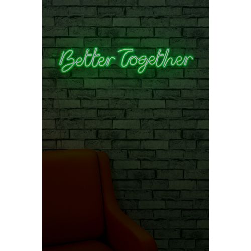 Wallity Ukrasna plastična LED rasvjeta, Better Together - Green slika 2