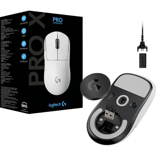 Logitech miš G PRO X SUPERLIGHT bežični, bijeli slika 3