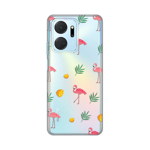 Torbica Silikonska Print Skin za Honor X7a Flamingo slika 1