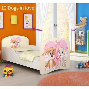 Dječji krevet ACMA s motivom 180x80 cm 12-dogs-in-love