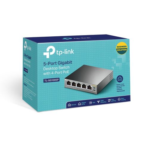 TP-Link TL-SG1005P 5-Port Gigabit Ethernet PoE Switch slika 3