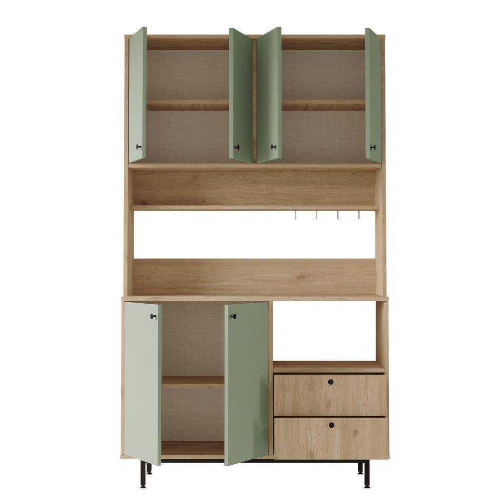 Višenamjenski ormar RE7-SY Oak Green slika 5