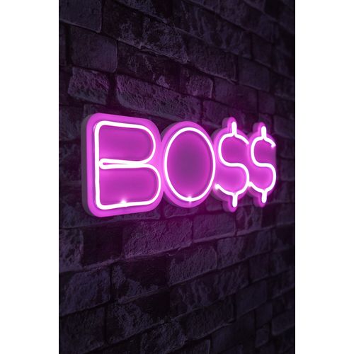 Wallity Ukrasna plastična LED rasvjeta, BOSS - Pink slika 8