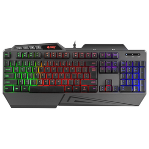 Natec NFU-1697 FURY SKYRAIDER, Gaming RGB Keyboard, Antighosting, Spill Proof, 16 Multimedia Keys, Mobile Phone Holder