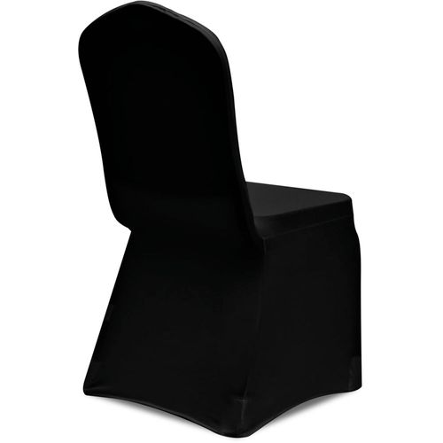 Crne rastežljive navlake za stolice 6 kom slika 21
