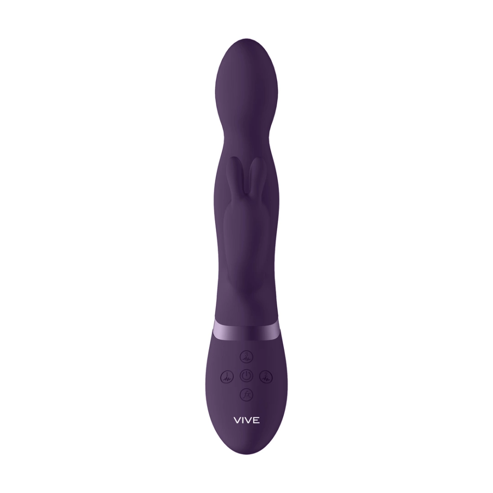 VIVE by Shots Niva - rotirajući rabbit vibrator - ljubičasta slika 5