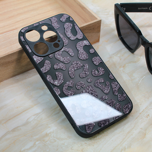 Maska Shiny glass za iPhone 15 Pro 6.1 crna slika 1