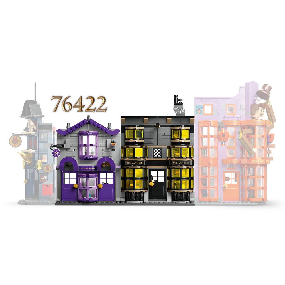 LEGO 76439 Prodavnica Olivandera i Butik Madam Malkin slika 9