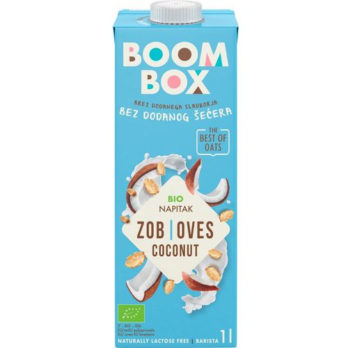 Boom Box Bio napitak od zobi s kokosom 1l slika 2