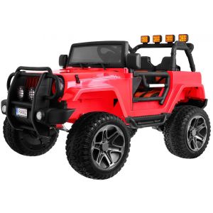 Auto na akumulator Monster Jeep 4 x 4 - DVOSJED - crveni