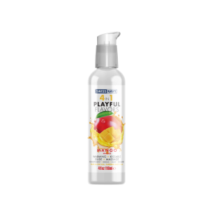 Swiss Navy 4 u 1 lubrikant s okusom manga - 4 fl oz / 118 ml