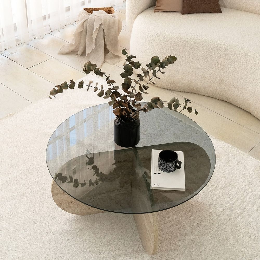 Bubble - Fume Travertine Fume Coffee Table slika 7
