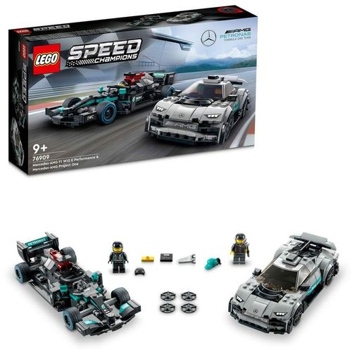 Playset Lego Speed Champions: Mercedes-AMG F1 W12 E Performance &amp; Mercedes-AMG Project One 76909 slika 1