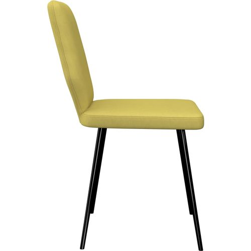 Blagovaonske stolice od tkanine 6 kom boja limete / žuta slika 11