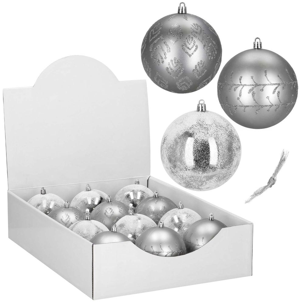 Ca1535 set božićnih kuglica 10 cm 12 kom. slika 1