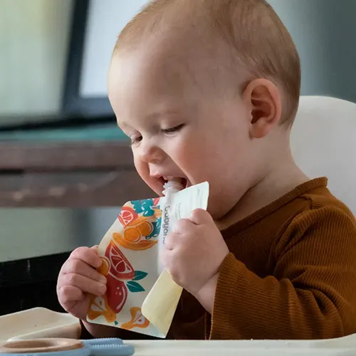 BabyOno Višekratna vrećica za pohranu hrane 150 ml, 5 kom slika 5