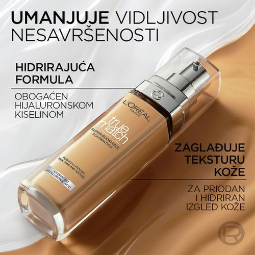 L'Oreal Paris True Match tečni puder 3.R/3.C slika 4