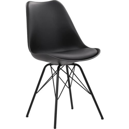 Blagovaonske stolice od umjetne kože 2 kom crne slika 28