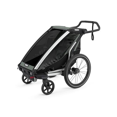 Thule Chariot Lite zeleno (agava)/crna sportska dječja kolica i prikolica za bicikl za jedno dijete (4u1) slika 3