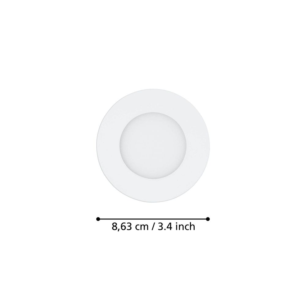 Eglo Ugradbena LED Spot Svjetla Set 3 Komada, 3x2,8W, Promjer 85mm, Bijela, IP 44, "Fueva-Z" slika 6