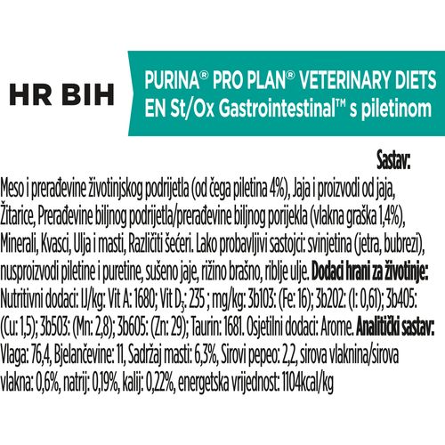 PRO PLAN VETERINARY DIETS EN Gastrointestinal, kod gastrointestinalnih poremećaja, 4x(10x85g)  slika 3